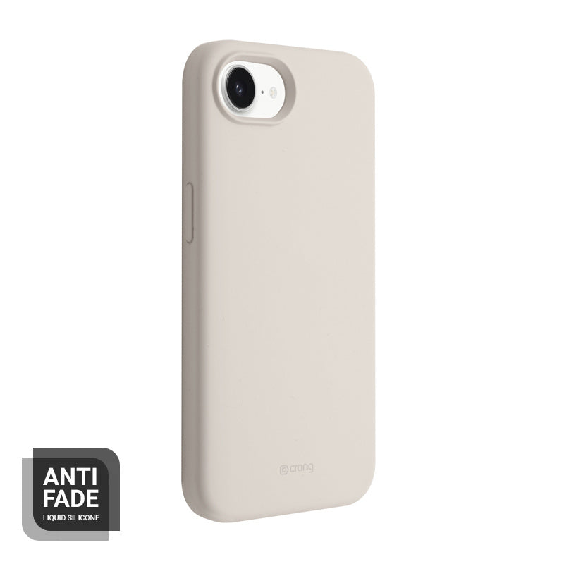 Crong iPhone 16e Color Cover Magnetic - Θήκη Σιλικόνης με MagSafe - Stone Beige