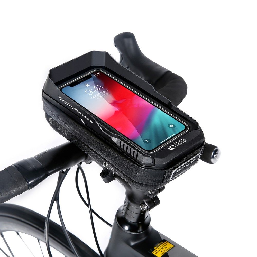 Tech-Protect XT3 Bike Mount Universal Τσάντα Αποθήκευσης για Τιμόνι Ποδηλάτου - 0,6L - Black