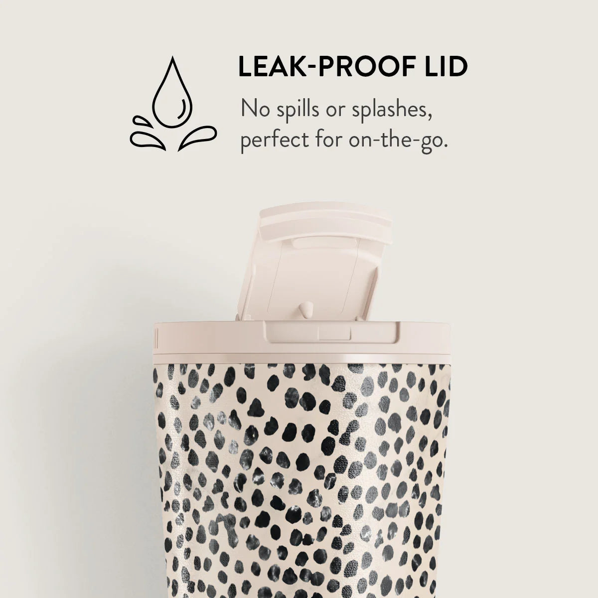 Burga Κούπα Θερμός από Ανοξείδωτο Ατσάλι - Flap Lid - 700ml - Almond Latte