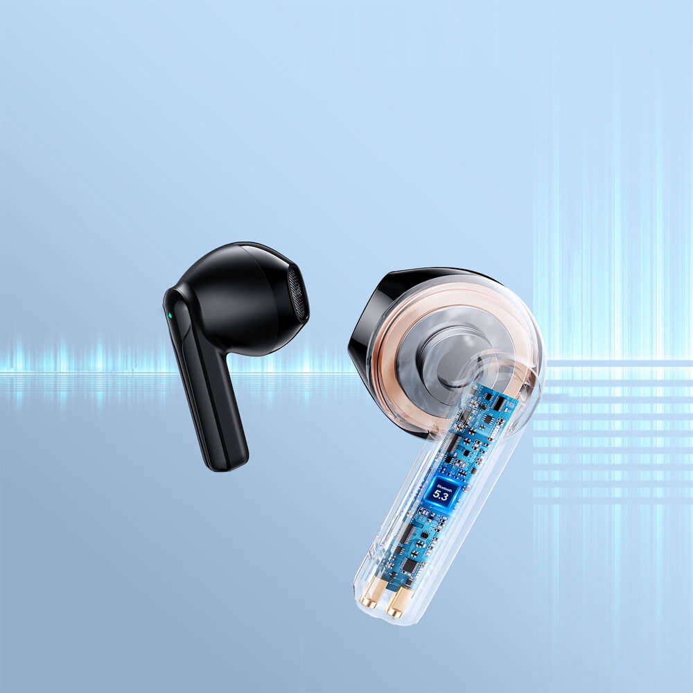 Joyroom Dual-Mic Enc TWS Bluetooth 5.3 - Ασύρματα ακουστικά για Κλήσεις / Μουσική - Black - JR-TL11