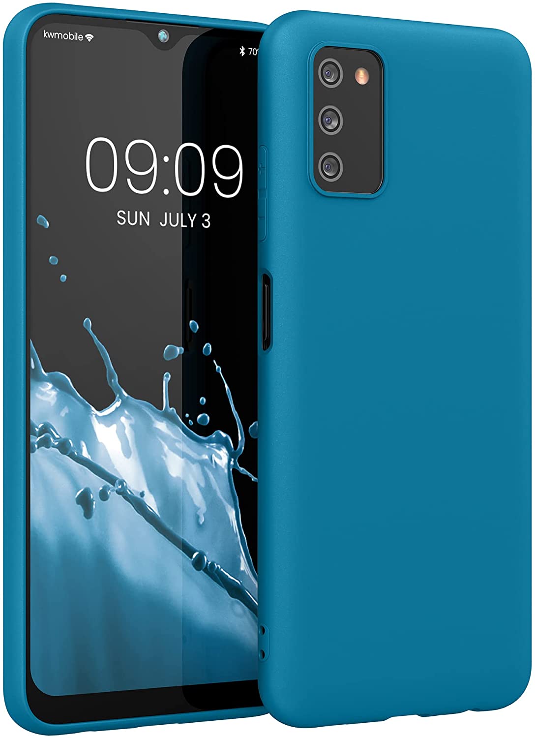 KW Samsung Galaxy A03s Θήκη Σιλικόνης TPU - Caribbean Blue - 56517.224
