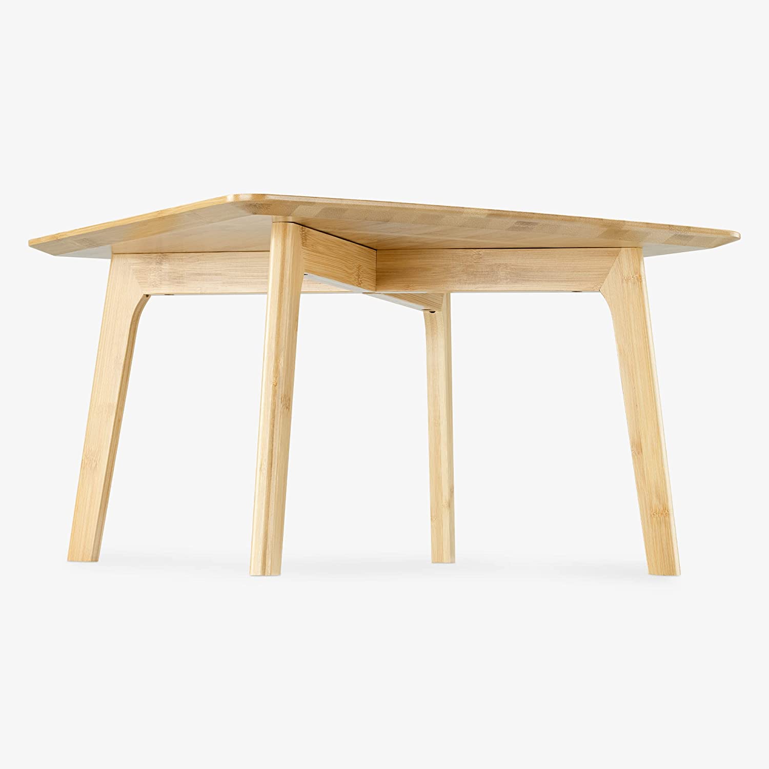 Navaris Βοηθητικό Τραπέζι από Μπαμπού - 51 x 51 x 31 cm - Brown - 55731.01