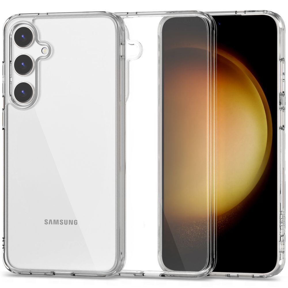 Tech-Protect Samsung Galaxy S24 FE Flexair Hybrid Σκληρή Θήκη με Πλαίσιο Σιλικόνης - Διάφανη