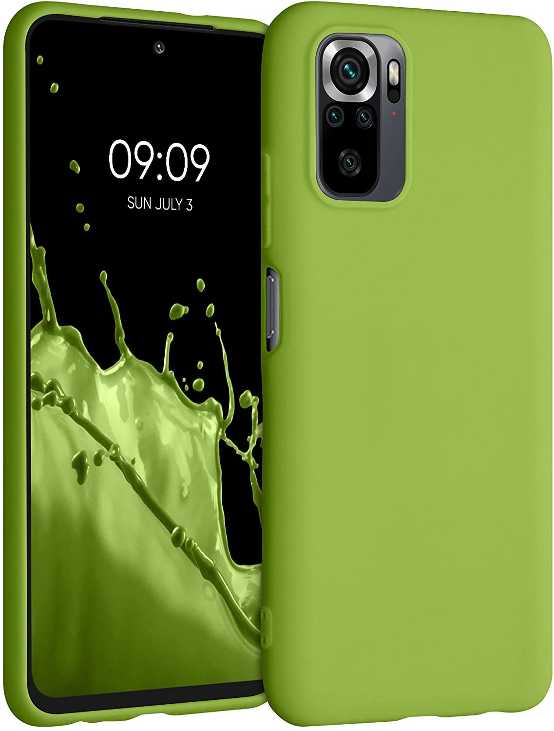 KW Xiaomi Redmi Note 10 / Note 10s / Poco M5s Θήκη Σιλικόνης TPU - Green Pepper - 54541.220
