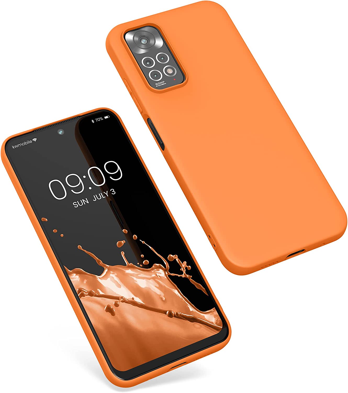 KW Xiaomi Redmi Note 11 / Redmi Note 11S Θήκη Σιλικόνης TPU - Fruity Orange - 57368.150