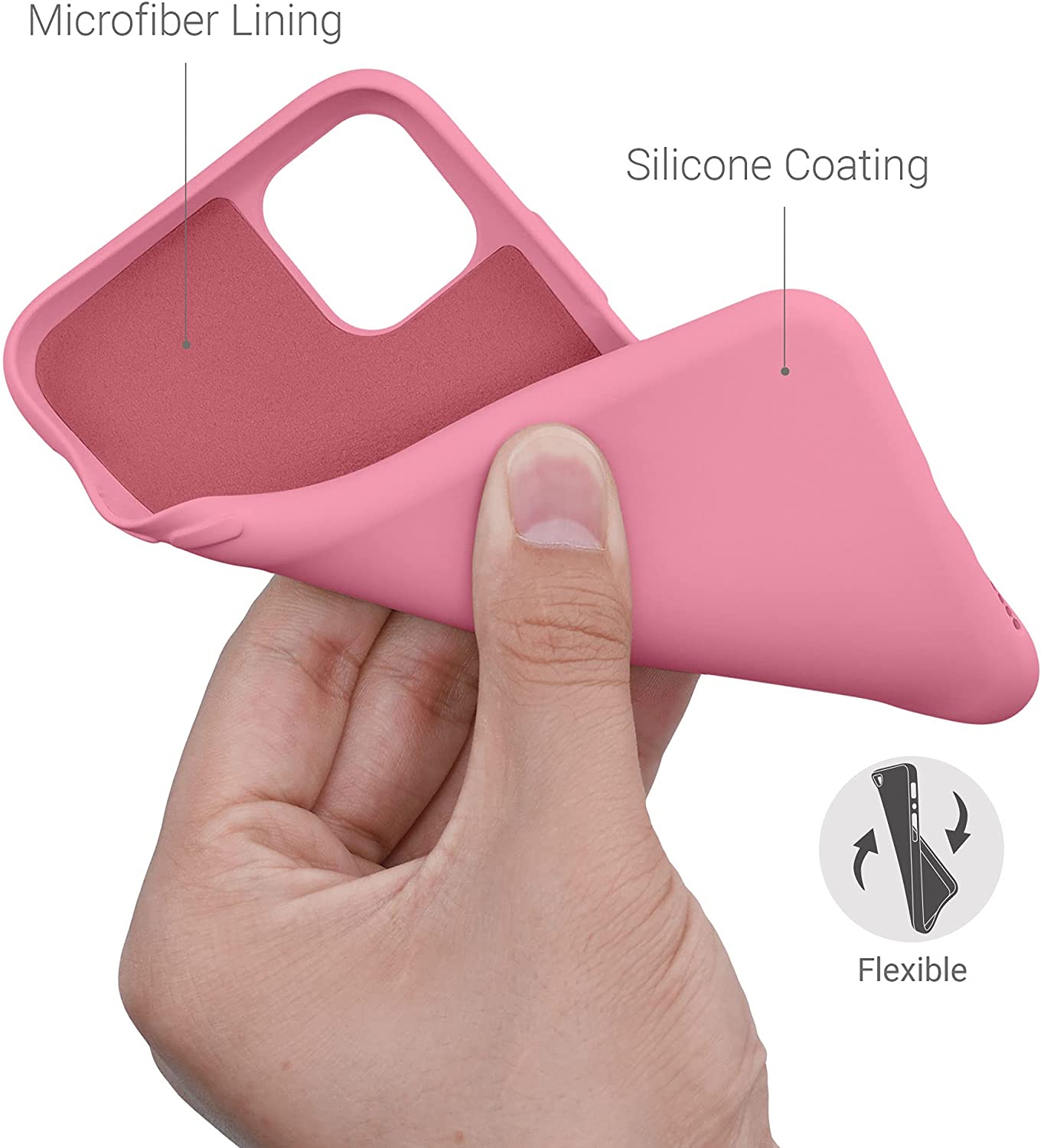 KW iPhone 11 Θήκη Σιλικόνης Rubberized TPU - Bubblegum Pink - 50791.212