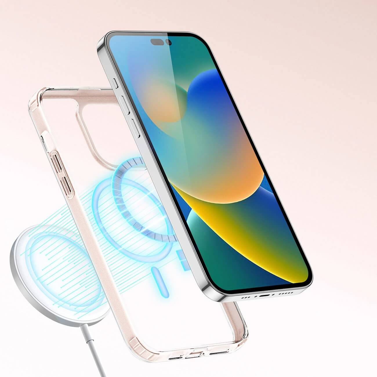 Dux Ducis iPhone 14 Pro Clin2 Θήκη με MagSafe - Διάφανη / Pink