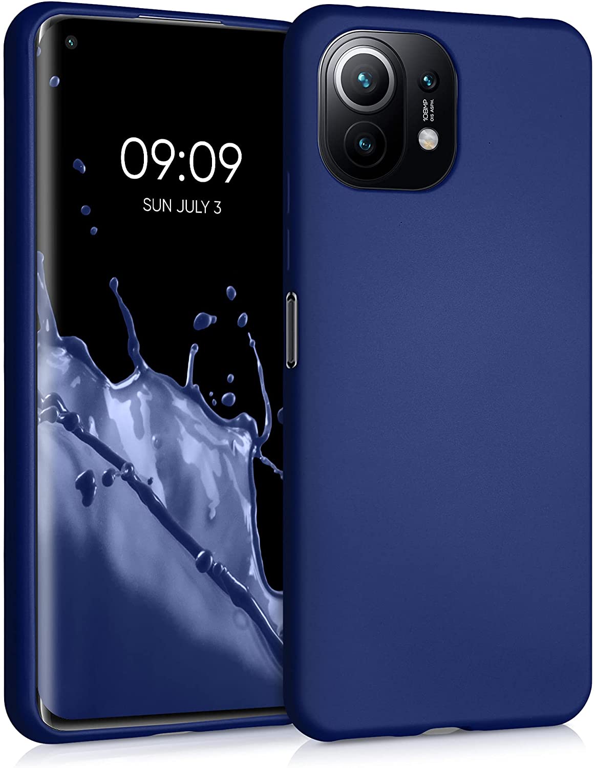 KW Xiaomi Mi 11 Lite / Mi 11 Lite 5G Θήκη Σιλικόνης TPU - Metallic Blue - 54727.64