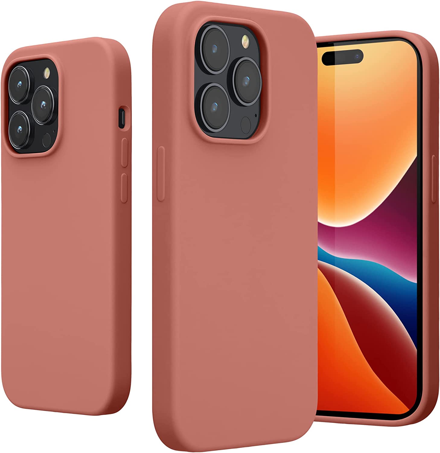 KW iPhone 14 Pro Θήκη Σιλικόνης TPU - Winter Rose - 59073.193