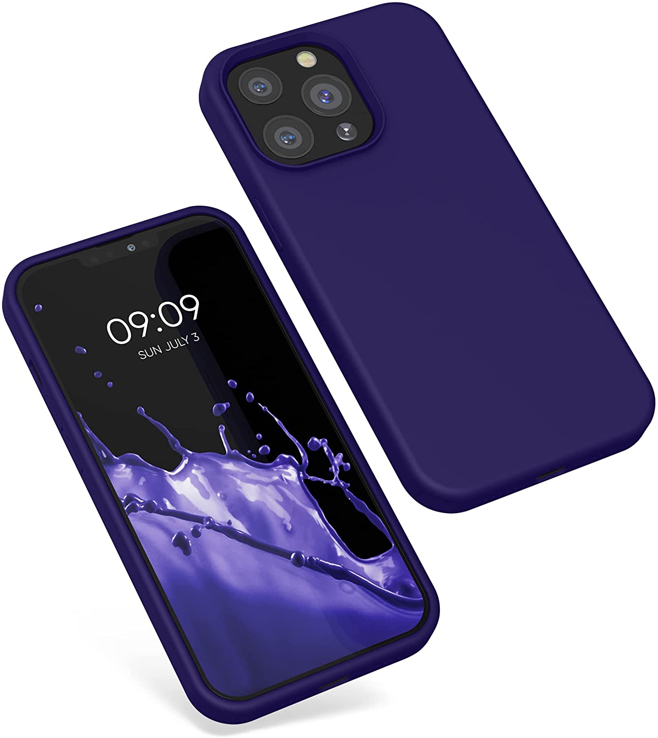 KW iPhone 13 Pro Θήκη Σιλικόνης Rubberized TPU - Velvet Blue - 55880.226