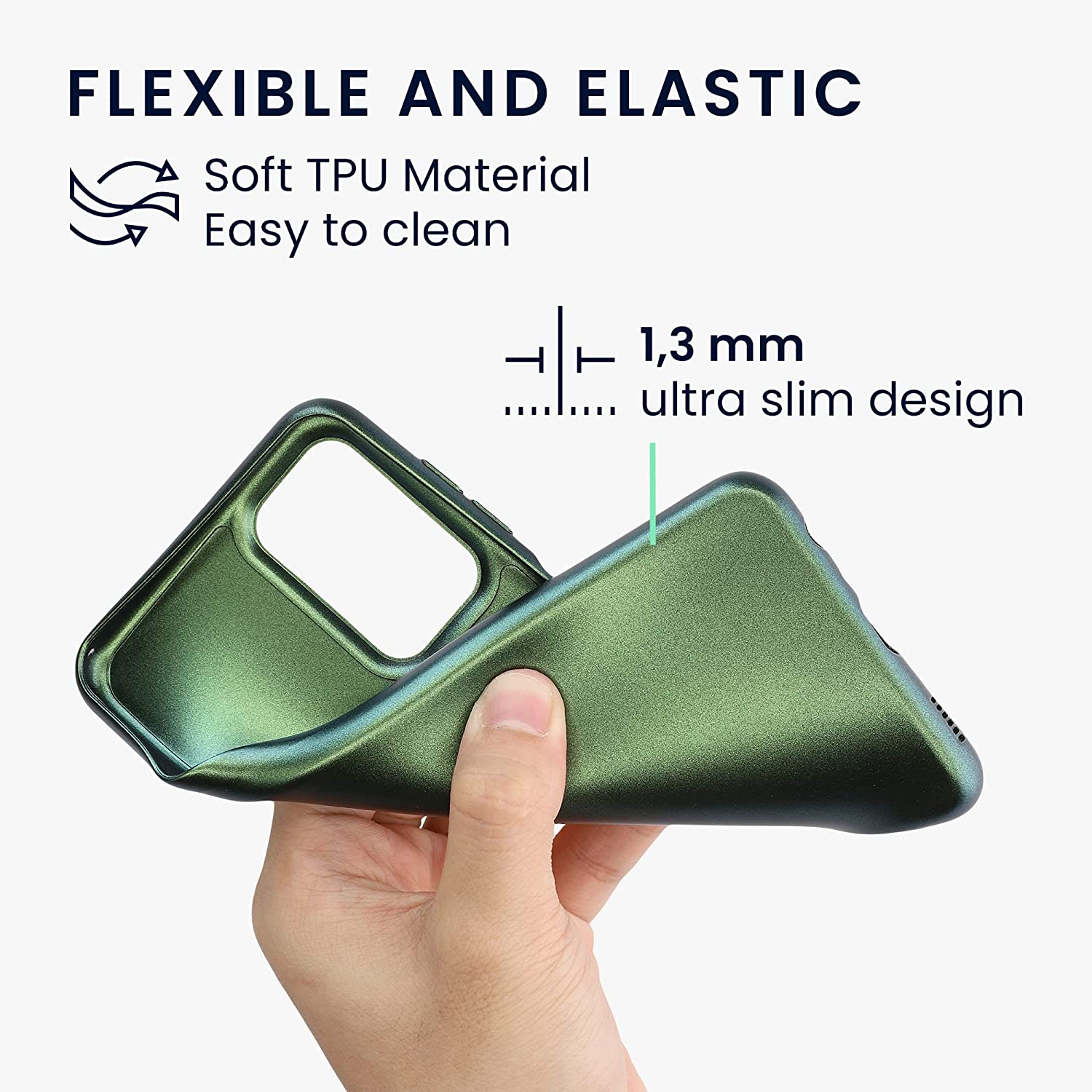 KW Samsung Galaxy A23 5G Θήκη Σιλικόνης TPU - Metallic Forest Green - 58020.233