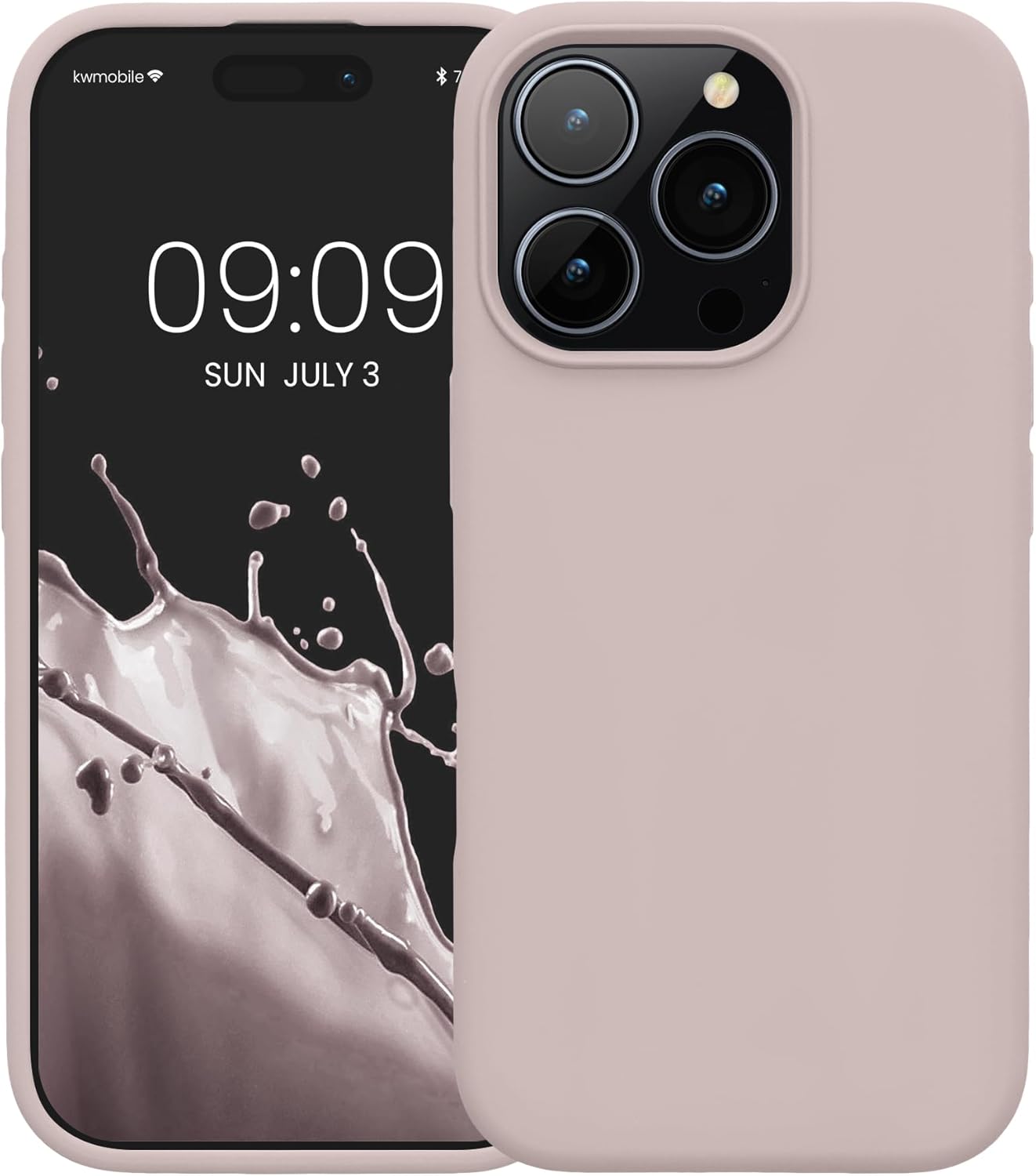KW iPhone 16 Pro Θήκη Σιλικόνης Rubberized TPU - Dusky Pink