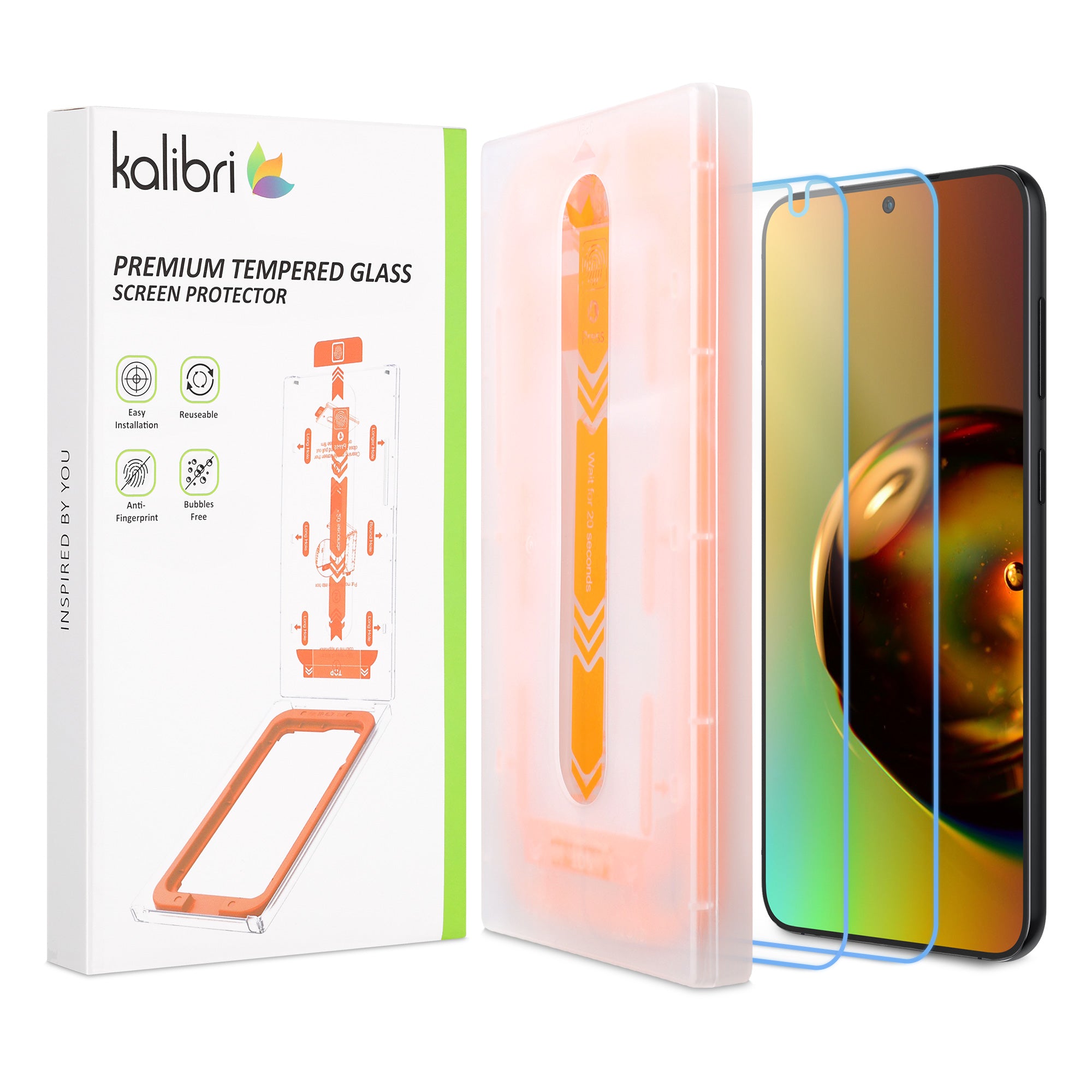 Kalibri Samsung Galaxy S24 Full Screen Αντιχαρακτικό Γυαλί Οθόνης - 2 Τεμάχια - Διάφανα