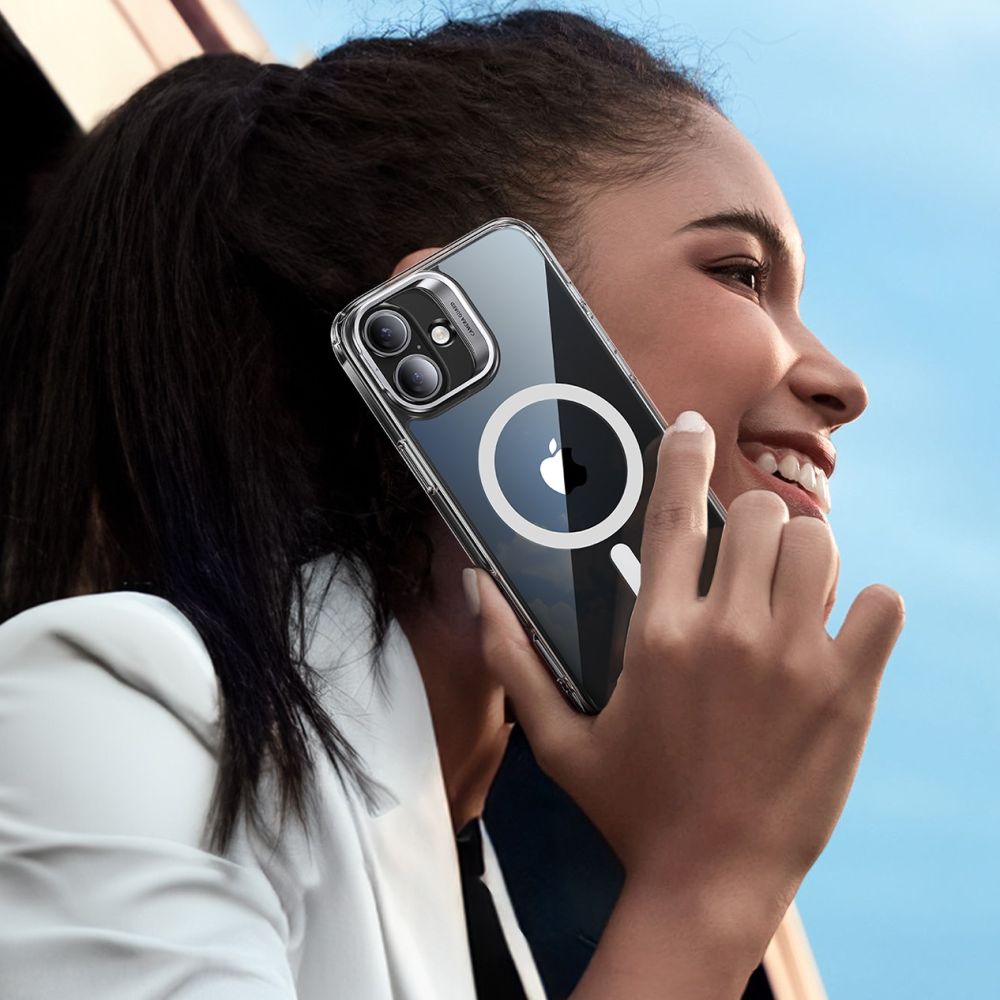 ESR iPhone 16 Plus Classic Hybrid Kickstand Halolock MagSafe Σκληρή Θήκη με Πλαίσιο Σιλικόνης και Αντιχαρακτικό Γυαλί Οθόνης - Διάφανη