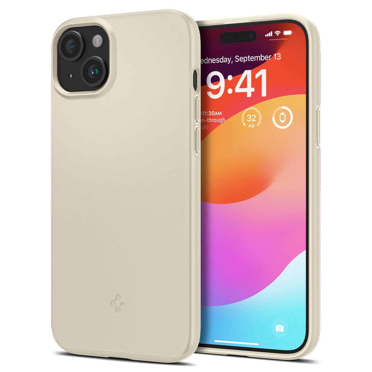 Spigen iPhone 15 Plus Thin Fit Σκληρή Θήκη - Mute Beige