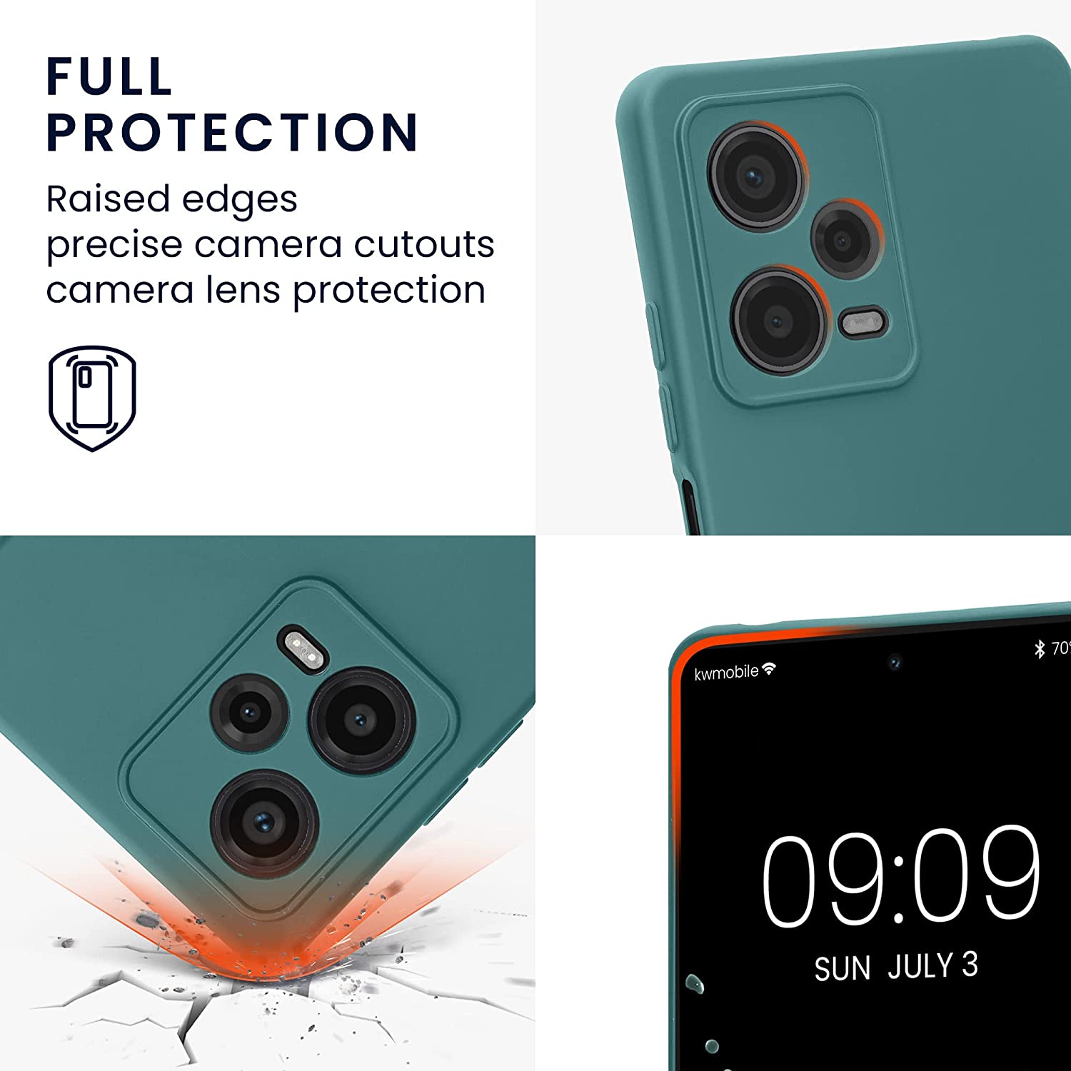 KW Xiaomi Redmi Note 12 Pro Θήκη Σιλικόνης Rubberized TPU - Arctic Night - 60733.207