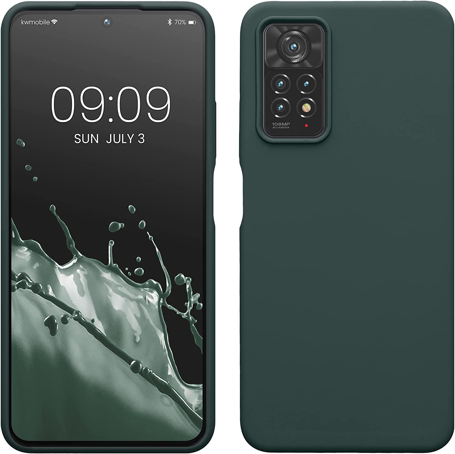 KW Xiaomi Redmi Note 11 Pro / Note 11 Pro 5G Θήκη Σιλικόνης Rubberized TPU - Blue Green - 57373.171