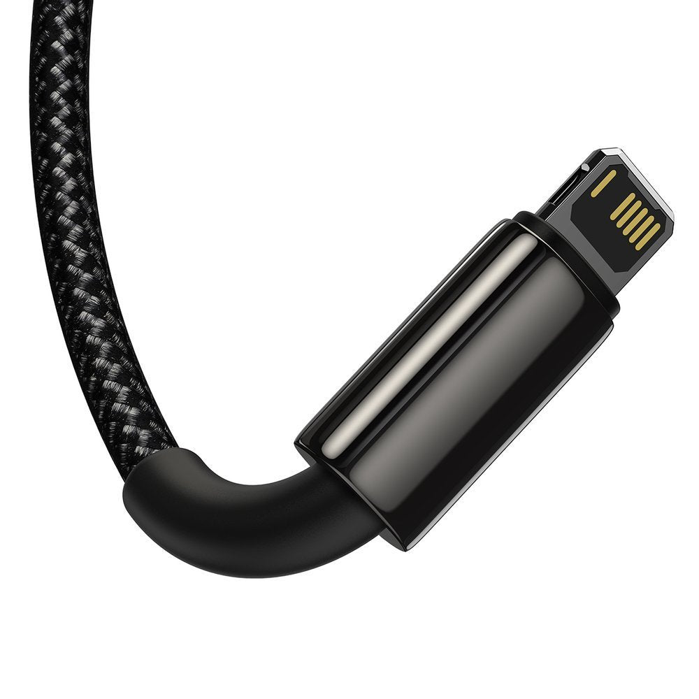 Baseus Tungsten Gold 3in1 Καλώδιο Φόρτισης 3.5A 1.5m - Micro USB / Lightning / Type-C - Black - CAMLTWJ-01
