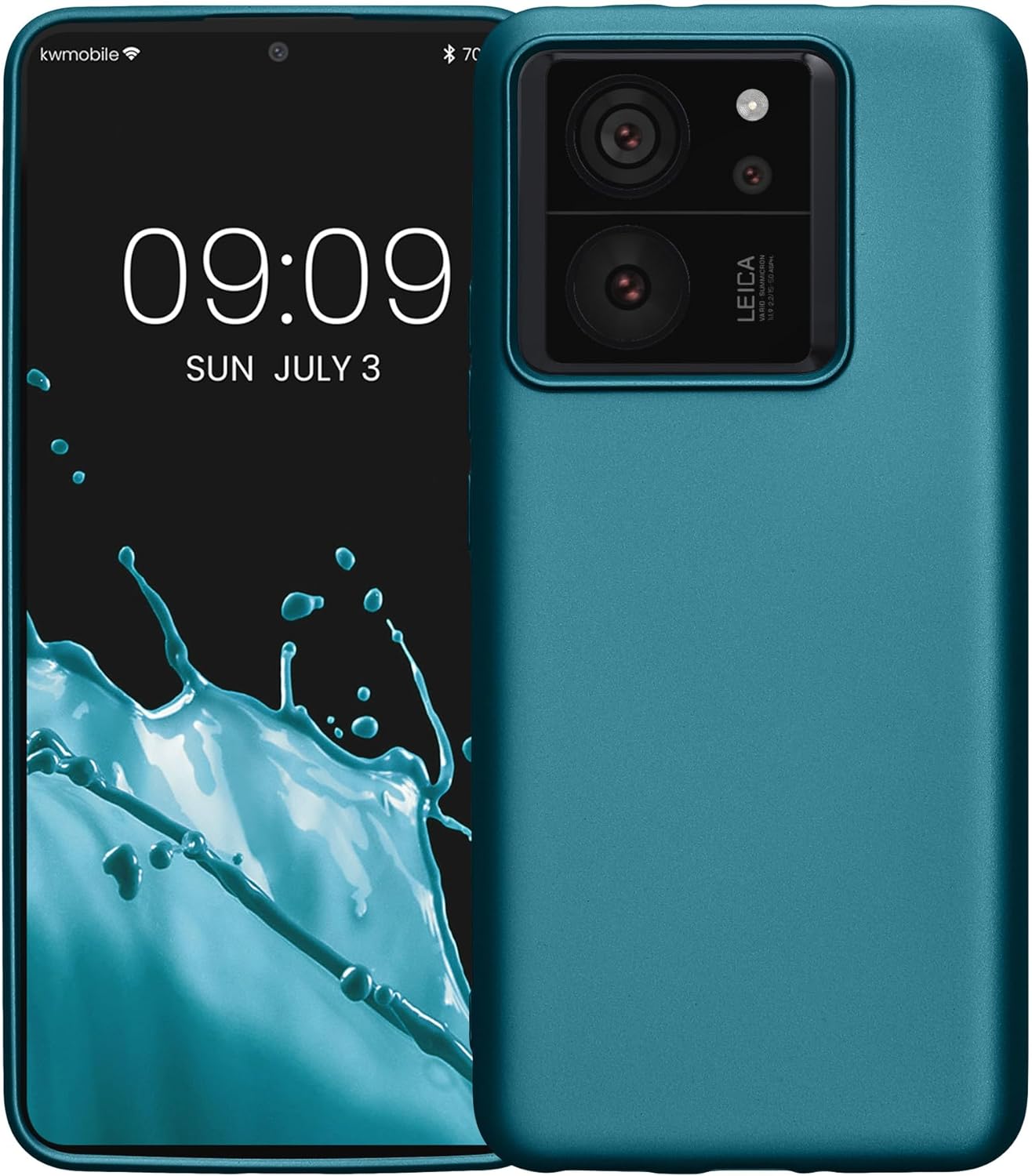KW Xiaomi 13T / 13T Pro Θήκη Σιλικόνης TPU - Metallic Caribbean Blue