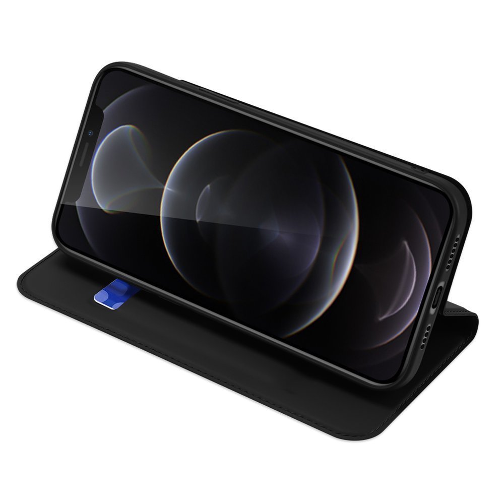Dux Ducis iPhone 13 Pro Max Flip Stand Case Θήκη Βιβλίο - Black