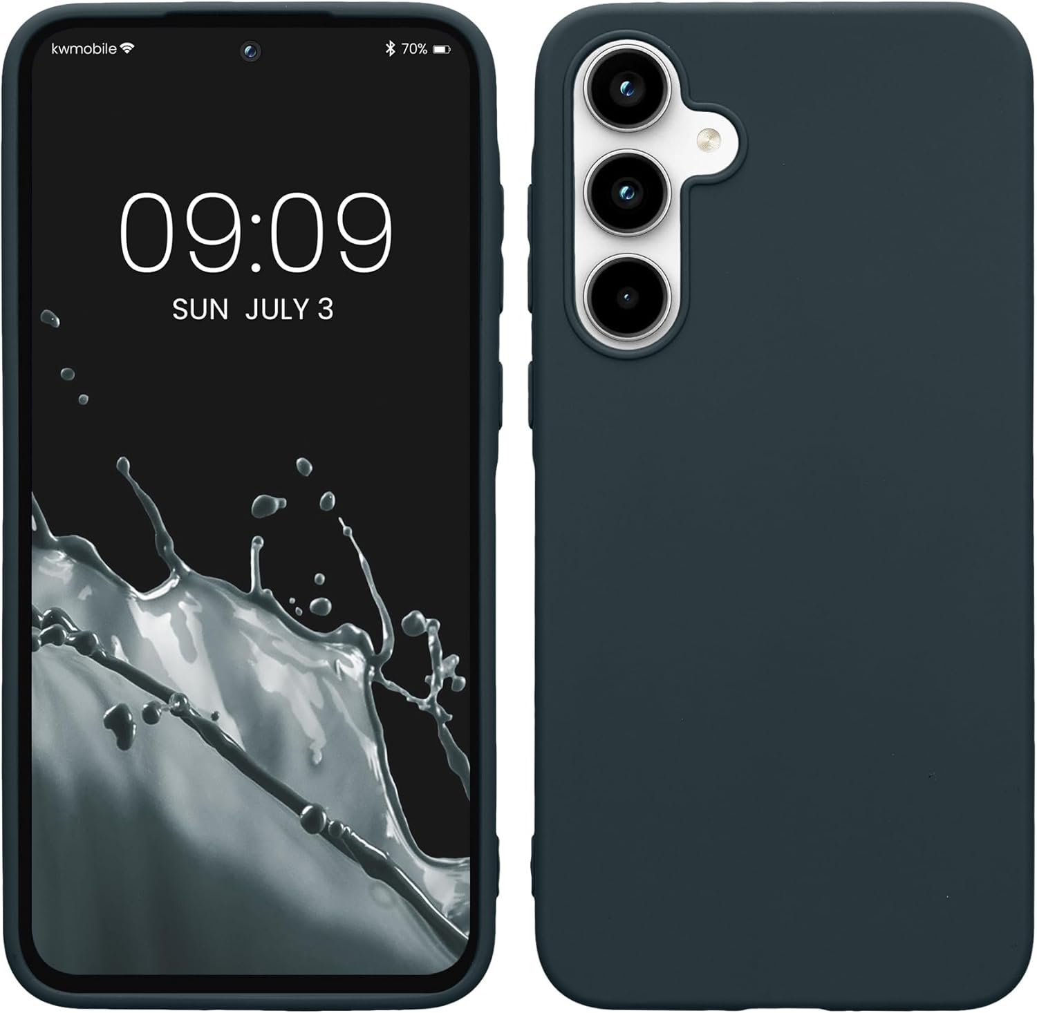 KW Samsung Galaxy A35 5G Λεπτή Θήκη Σιλικόνης TPU - Dark Slate