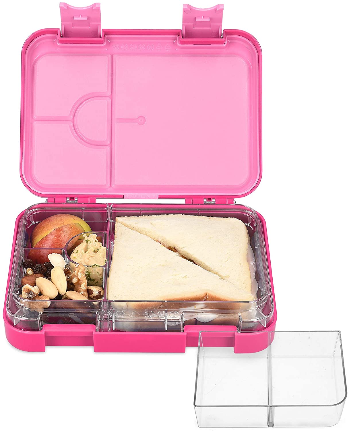 Navaris Bento Box for Kids Δοχείο Αποθήκευσης Τροφής για Παιδιά BPA Free - Dark Pink - 49877.01.08