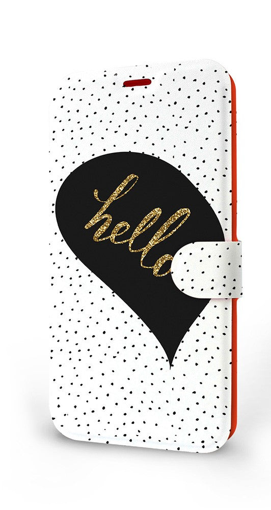 Mobiwear iPhone 14 Plus Θήκη Βιβλίο Slim Flip - Design Hello - M013P