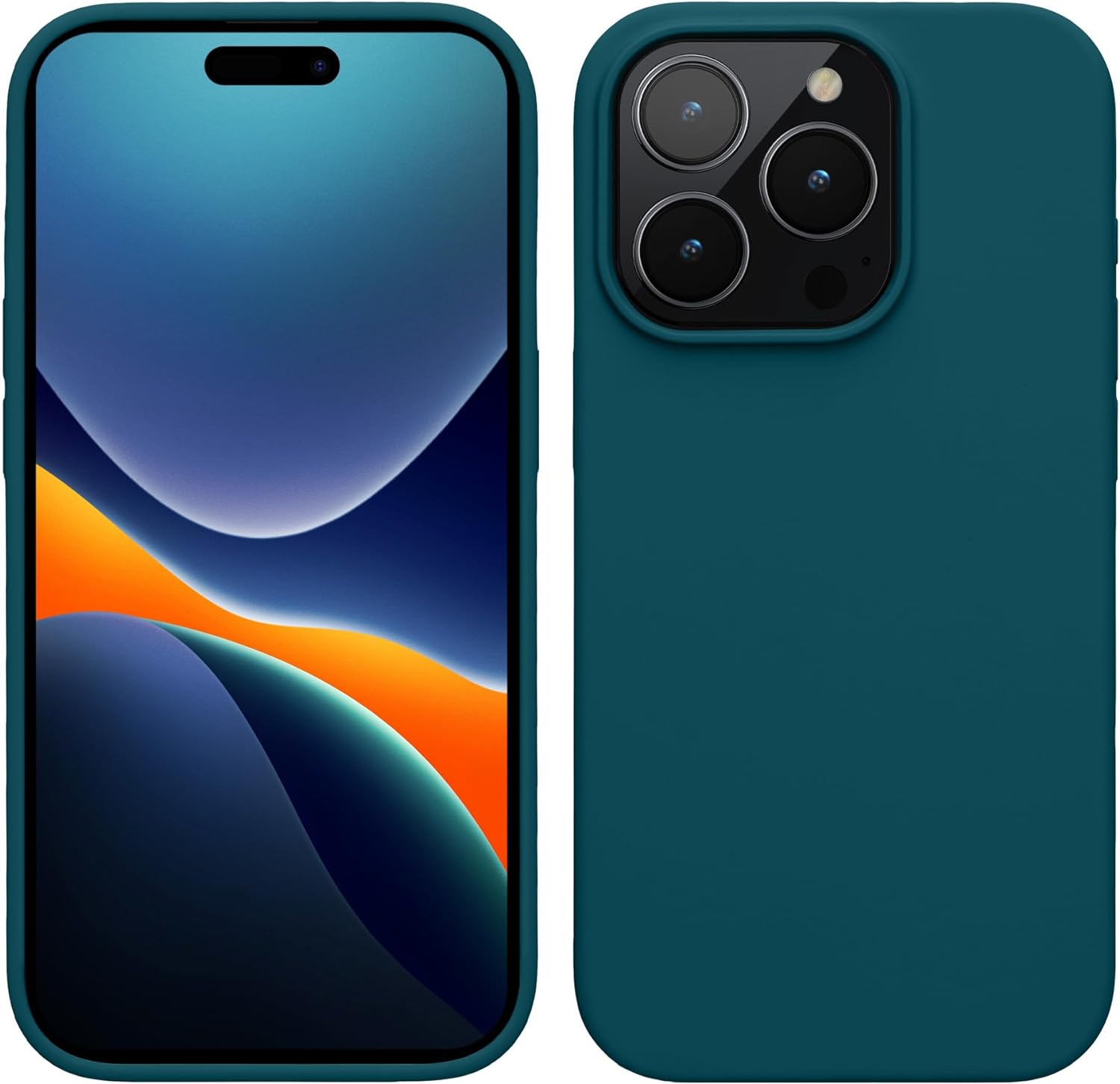 KW iPhone 15 Pro Θήκη Σιλικόνης Rubberized TPU - Teal Matte - 61955.57