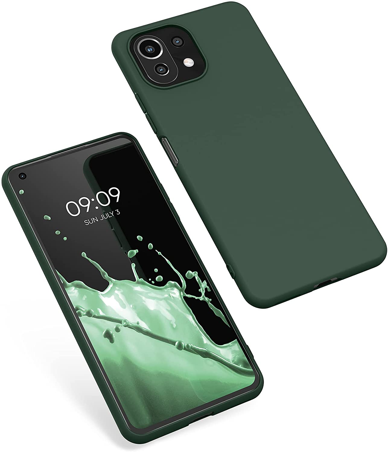 KW Xiaomi Mi 11 Lite / Mi 11 Lite 5G Θήκη Σιλικόνης TPU - Moss Green - 54726.169