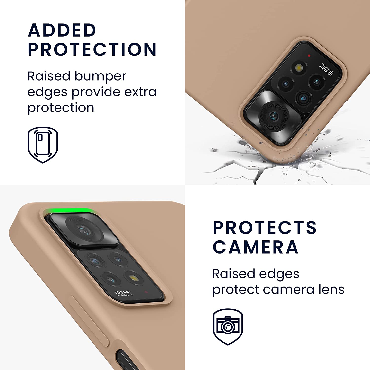 KW Xiaomi Redmi Note 11 Pro / Note 11 Pro 5G Θήκη Σιλικόνης Rubberized TPU - Macchiato - 57373.245