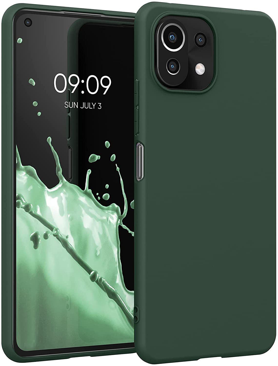 KW Xiaomi Mi 11 Lite / Mi 11 Lite 5G Θήκη Σιλικόνης TPU - Moss Green - 54726.169