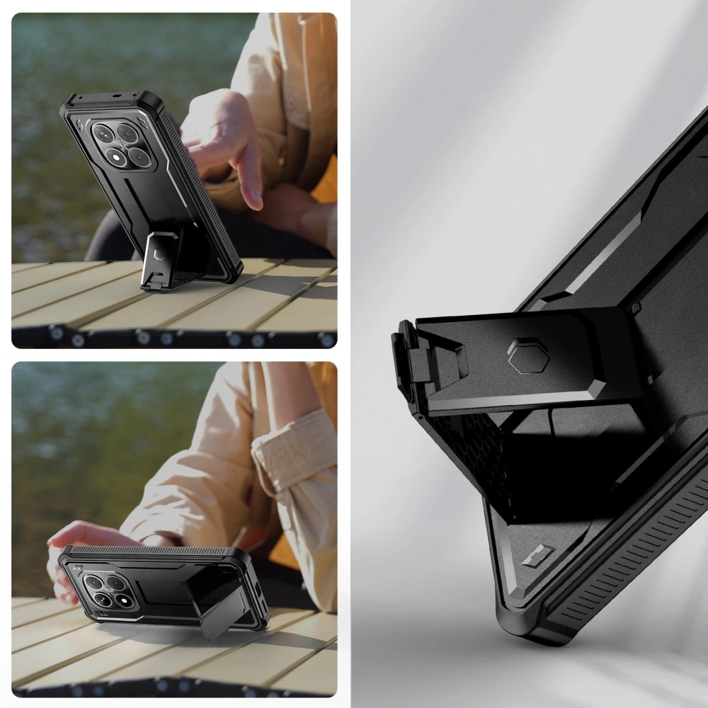 Tech-Protect Xiaomi Redmi Note 14 Pro 5G / Poco X7 Kevlar Pro Θήκη 360 Full Body με Προστασία Οθόνης και Stand - Black