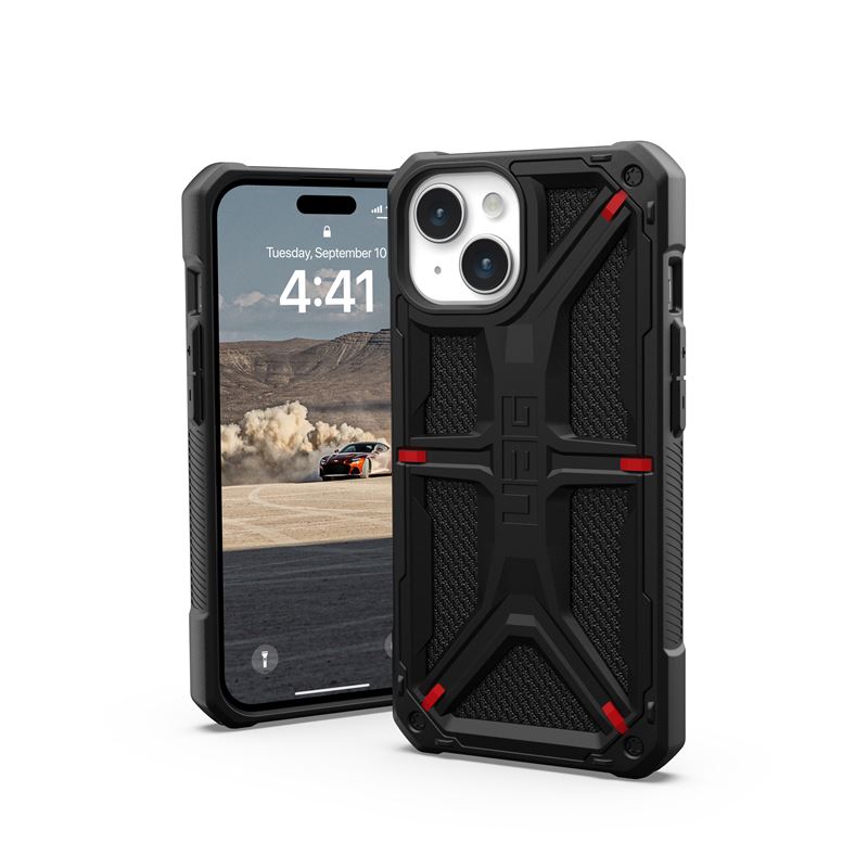 UAG iPhone 15 Monarch Kevlar Series Σκληρή Θήκη - Kevlar Black