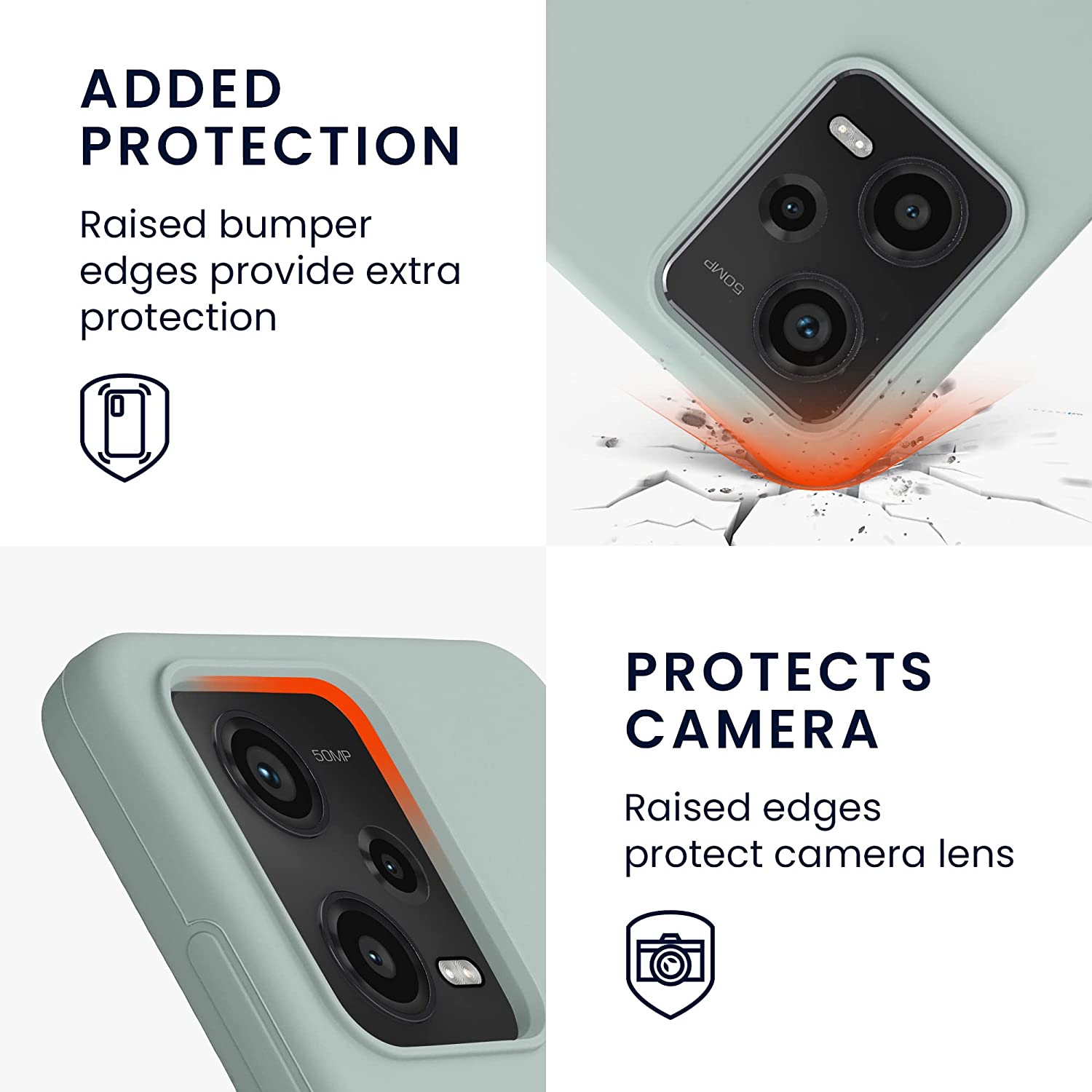 KW Xiaomi Redmi Note 12 Pro Θήκη Σιλικόνης Rubberized TPU - Cool Mint - 60690.200