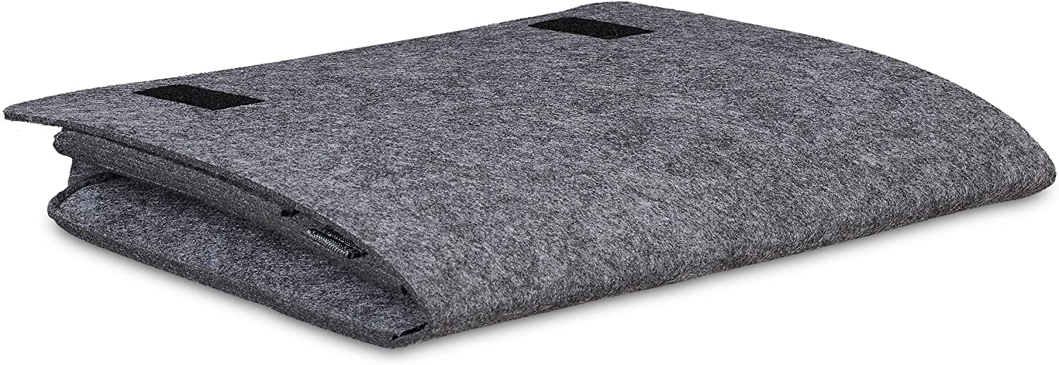 Relaxdays Bed Pocket Τσέπη Organiser Κρεβατιού με Πιάστρα Velcro - Dark Grey - 4052025898373