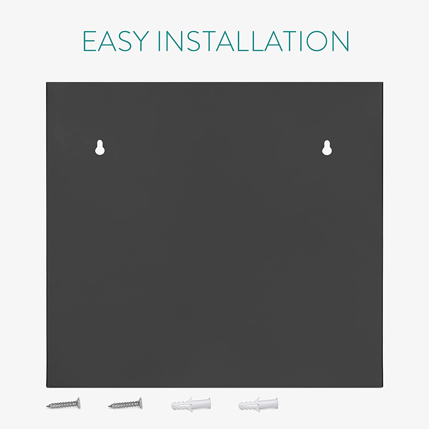 Navaris Σιδερένια Βάση Στήριξης Εφημερίδων και Περιοδικών για Τοίχο - 30 x 27 x 11 cm - Black - 53720.1.01