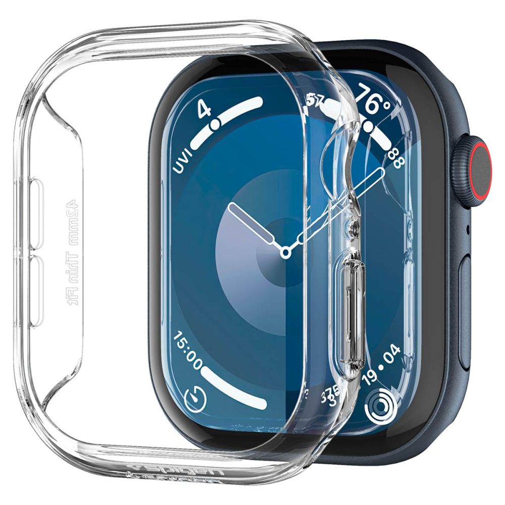 Spigen Θήκη Apple Watch 10/11 - 42mm Thin Fit - Crystal Clear