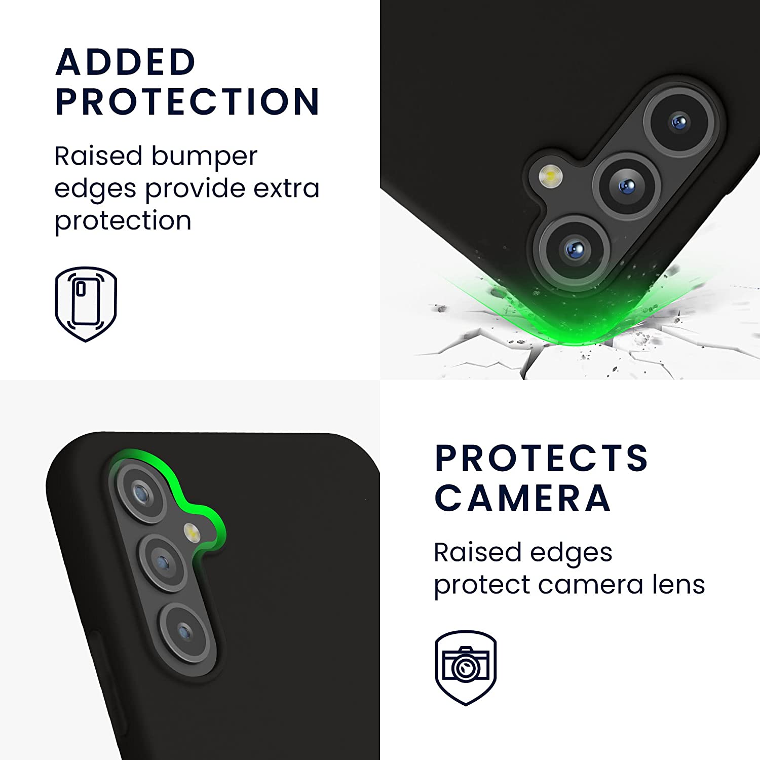 KW Samsung Galaxy A54 5G Θήκη Σιλικόνης TPU - Black - 60796.01