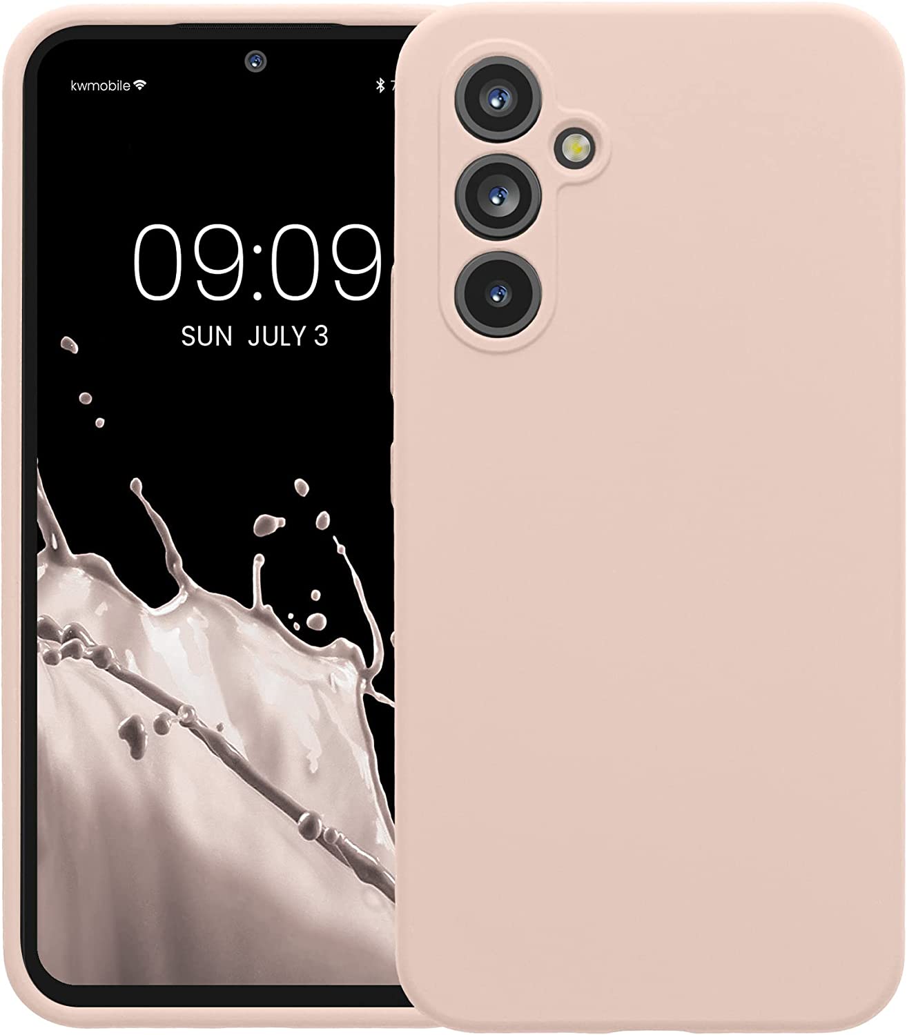 KW Samsung Galaxy A54 5G Θήκη Σιλικόνης Rubberized TPU - Coconut Swirl - 60795.225