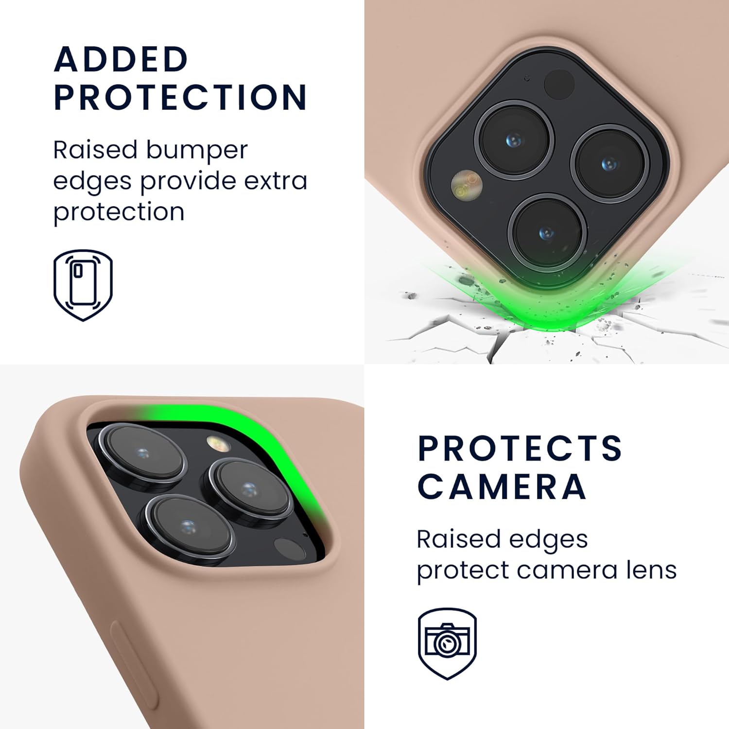 KW iPhone 15 Pro Max Θήκη Σιλικόνης Rubberized TPU - Dusky Pink