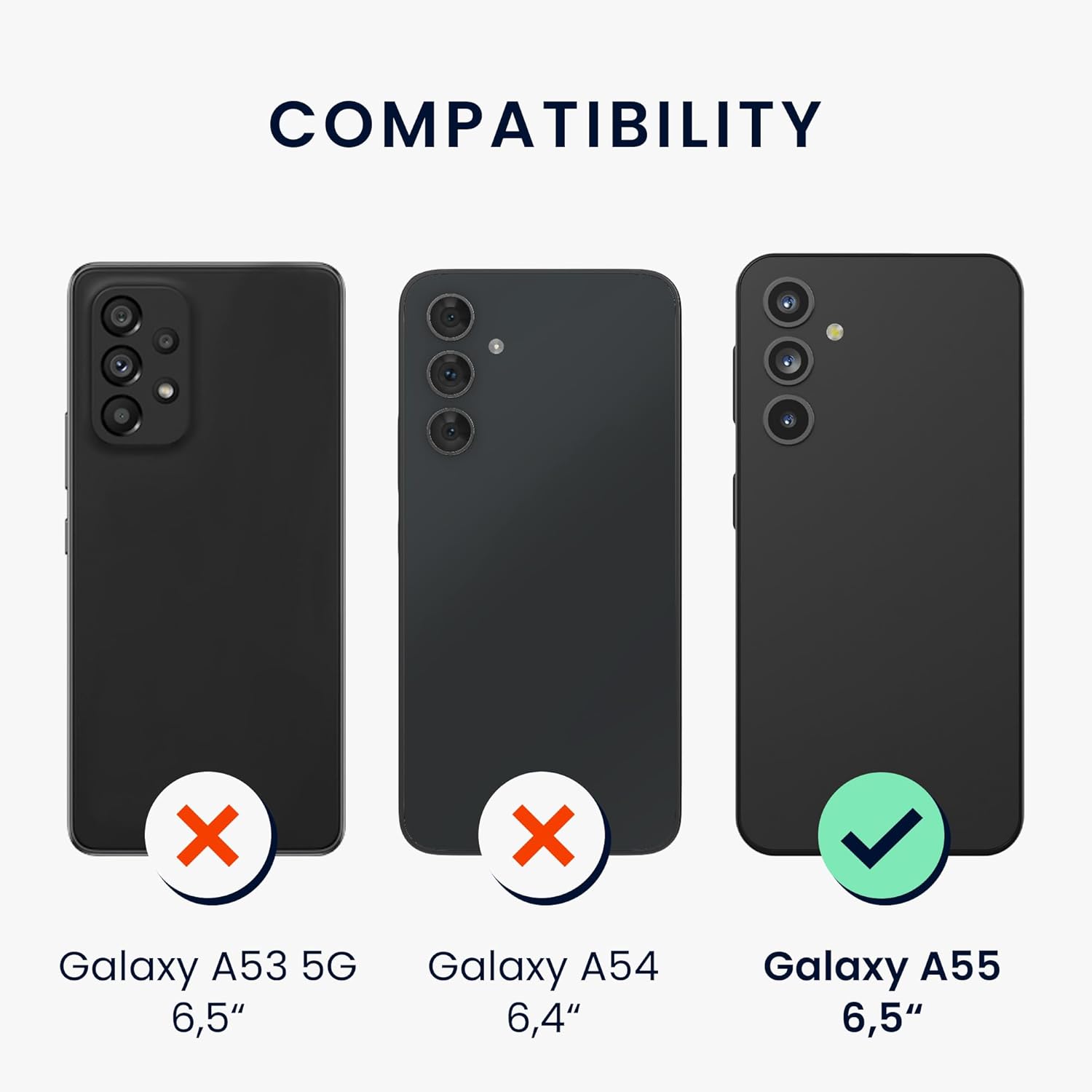 KW Samsung Galaxy A55 5G Λεπτή Θήκη Σιλικόνης TPU - Arctic Night