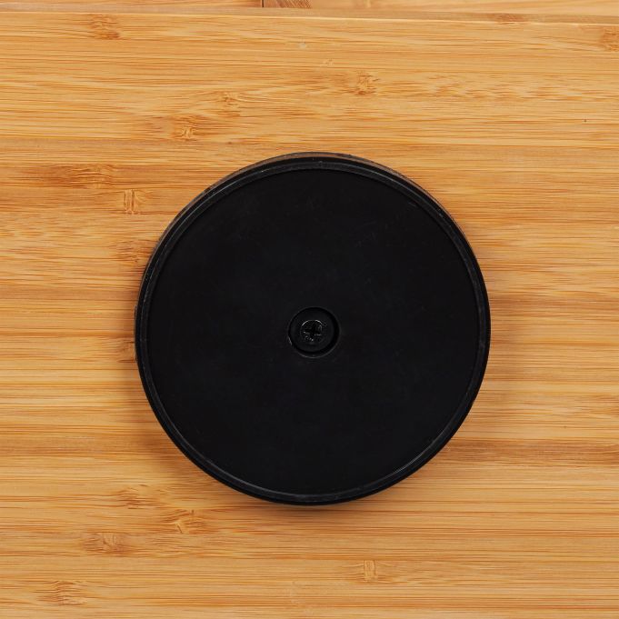 Relaxdays Περιστρεφόμενη Βάση Αποθήκευσης και Οργάνωσης Καλλυντικών από Bamboo - Natural - 4052025227654