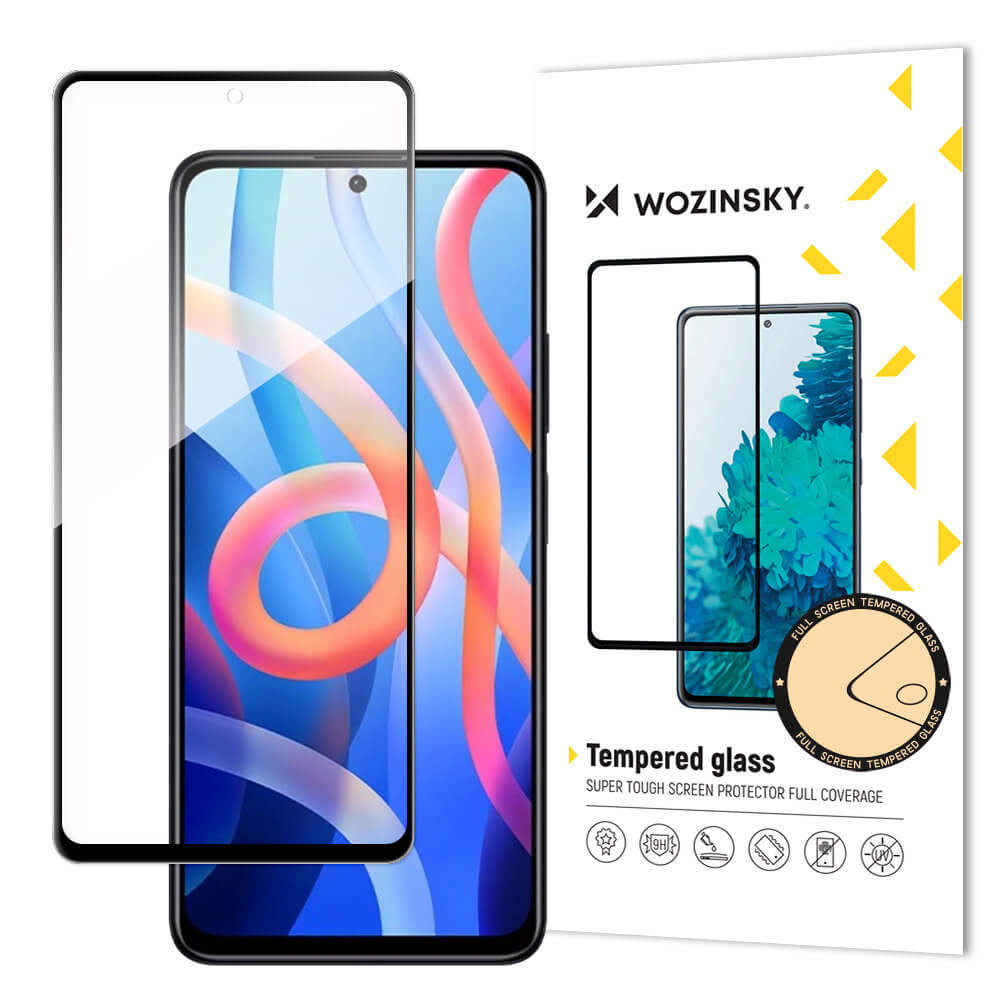 Wozinsky Xiaomi Redmi Note 11 / Redmi Note 11S 9H Case Friendly Full Screen Full Glue Tempered Glass Αντιχαρακτικό Γυαλί Οθόνης - Black
