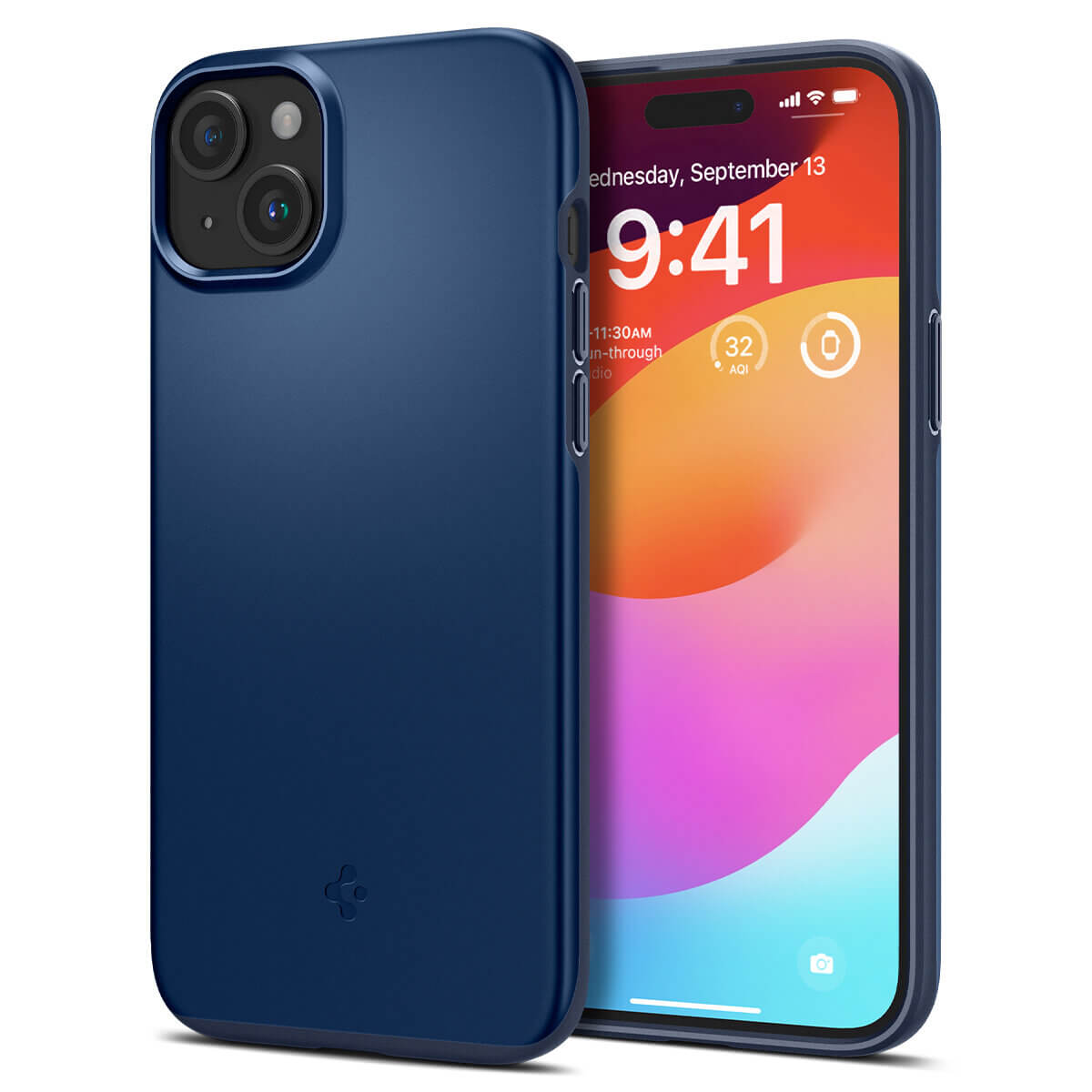Spigen iPhone 15 Thin Fit Σκληρή Θήκη - Navy Blue