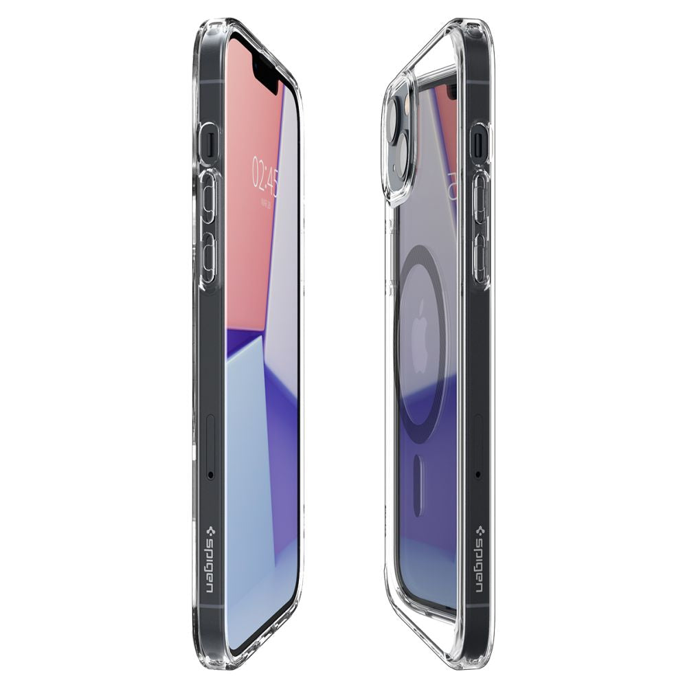 Spigen iPhone 14 Plus / iPhone 15 Plus Ultra Hybrid Mag Σκληρή Θήκη με Πλαίσιο Σιλικόνης Και MagSafe - Carbon Fiber / Διάφανη