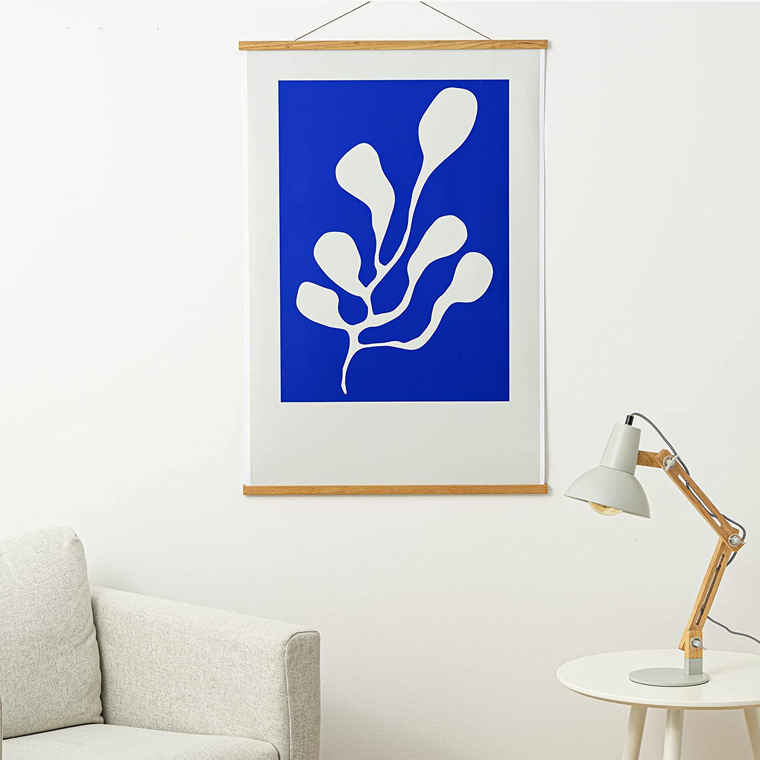 Navaris Σετ με 2 Ξύλινα Μαγνητικά Πλαίσια για Αφίσες - 21 cm / 61 cm - Brown - 58398.01.02