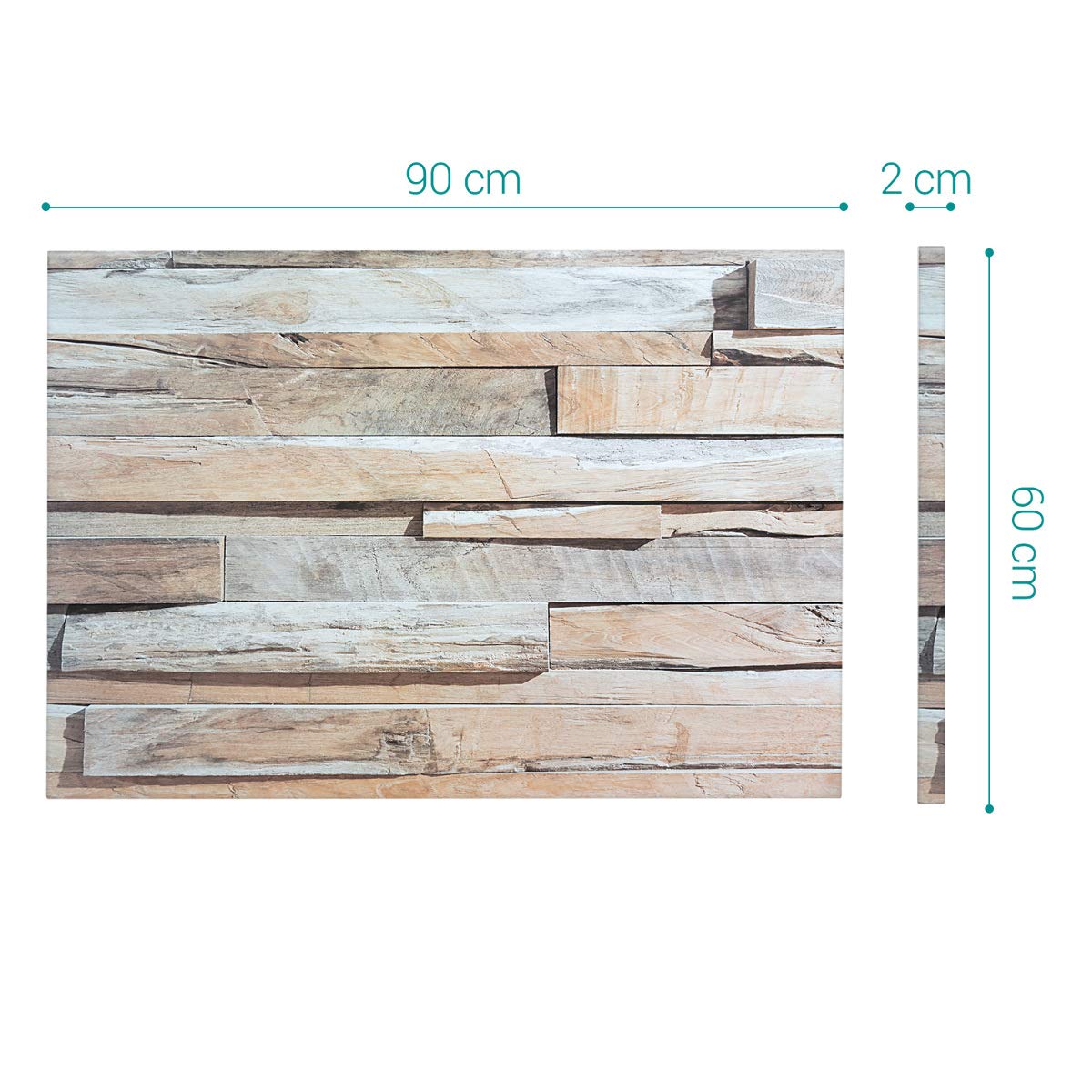 Navaris Magnetic Memo Board - Μαγνητικός Πίνακας Ανακοινώσεων - 60 x 90 cm - Design Stone Wall - 49997.03