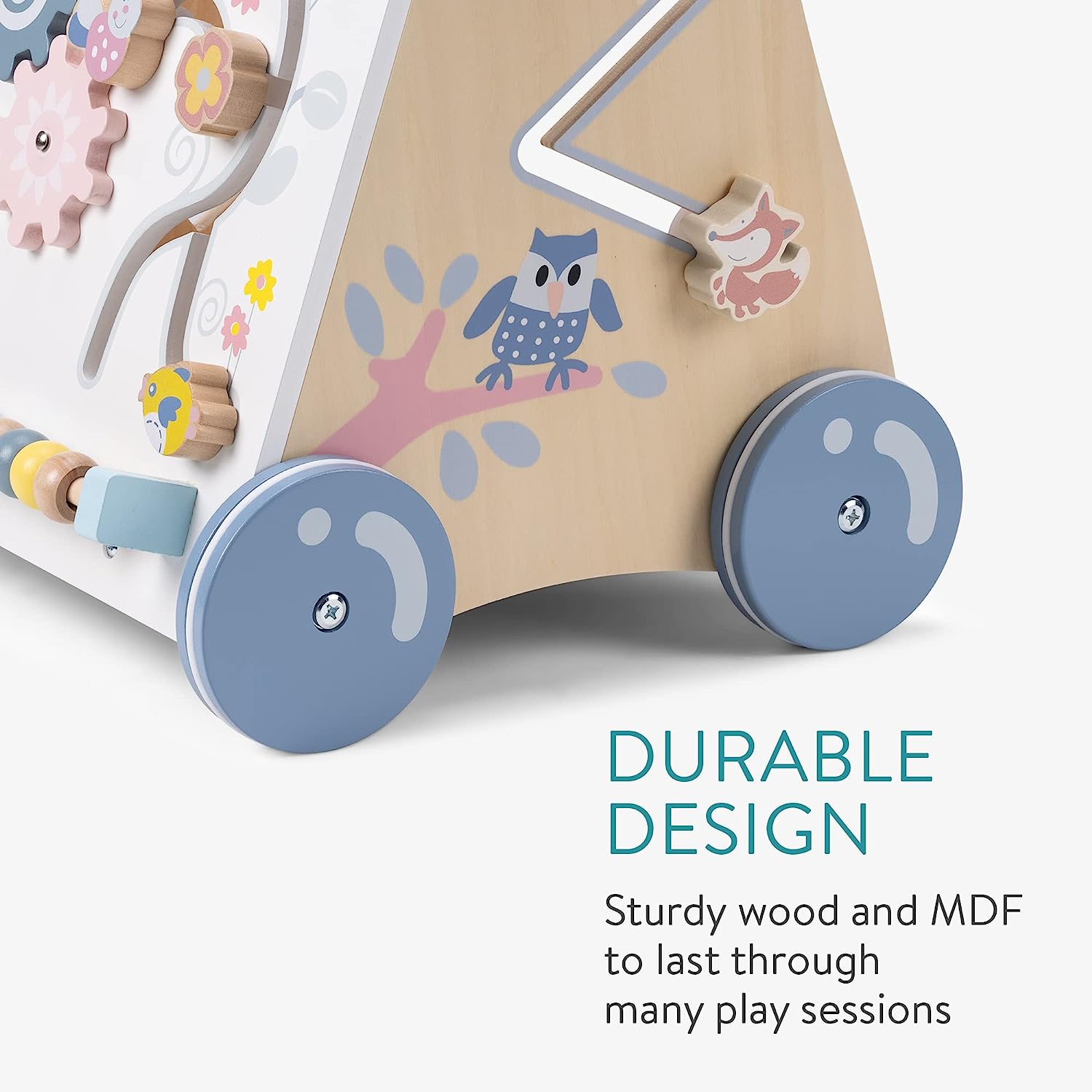 Navaris Ξύλινη Περπατούρα με Στοιχεία Παιχνιδιού - Beige / Colourful - 59479.01