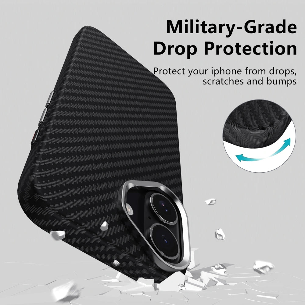 Tech-Protect iPhone 17 - Ion Carbon MagSafe - Σκληρή Θήκη με MagSafe - Black / Silver