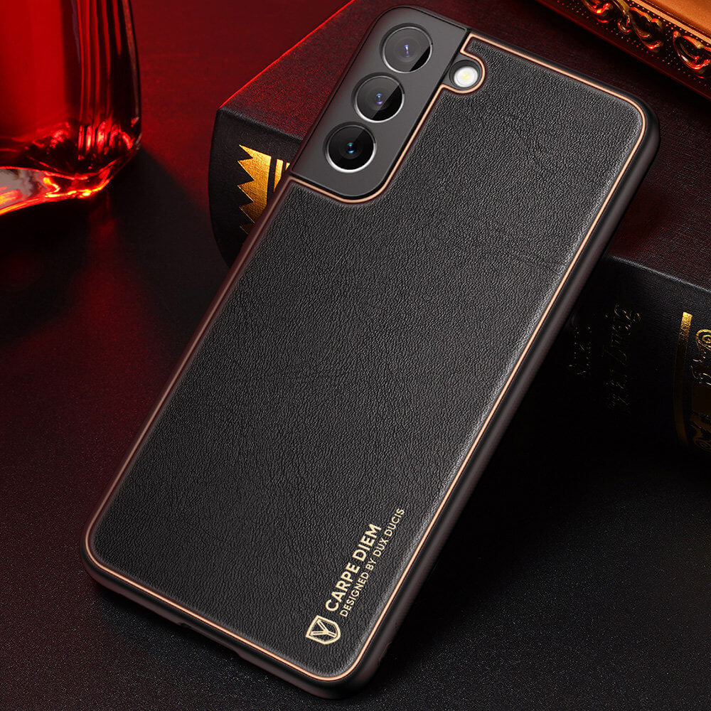 Dux Ducis Samsung Galaxy S22+ Yolo Elegant Series Θήκη με Επένδυση Συνθετικού Δέρματος - Black